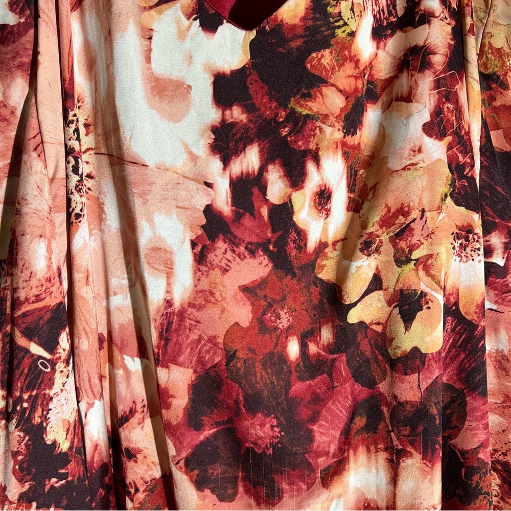 PRICE DROP Nicole Miller Floral Slip Maxi Dress - Picture 6 of 9
